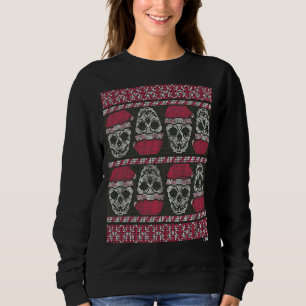 Ugly Skeleton Christmas Sweater, Horror Themed Chr Sweatshirt