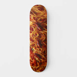 Ugly spaghetti food skateboard