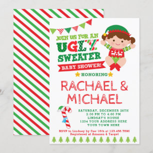 Ugly Sweater Baby Shower Invitation
