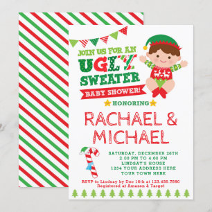 Ugly Sweater Baby Shower Invitation
