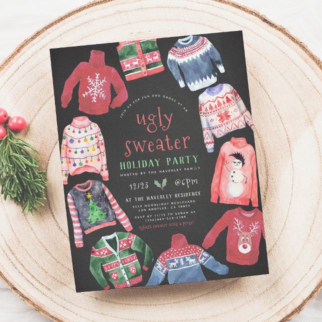 Ugly Sweater | Chalkboard Budget Christmas Party  (Creator Uploaded)