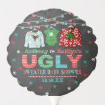 Ugly Sweater Christmas Baby Shower Balloon<br><div class="desc">Celebrate in style with these trendy baby shower balloons. The design is easy to personalize with your own wording and your family and friends will be thrilled when they see these fabulous party balloons.</div>