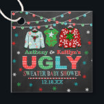 Ugly Sweater Christmas Baby Shower Favour Tags<br><div class="desc">Celebrate in style with these cute and very trendy baby shower favour tags. This design is easy to personalize with your special event wording and your guests will be thrilled when they see these fabulous tags.</div>