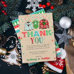 Ugly Sweater Christmas Baby Shower Thank You Card<br><div class="desc">Say thank you in style with these fun and trendy baby shower thank you cards. The template wording is easy to personalize and your family and friends will be thrilled when they receive these fabulous thank yous.</div>