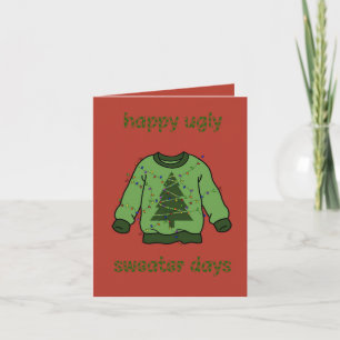 Ugly sweater Christmas Card