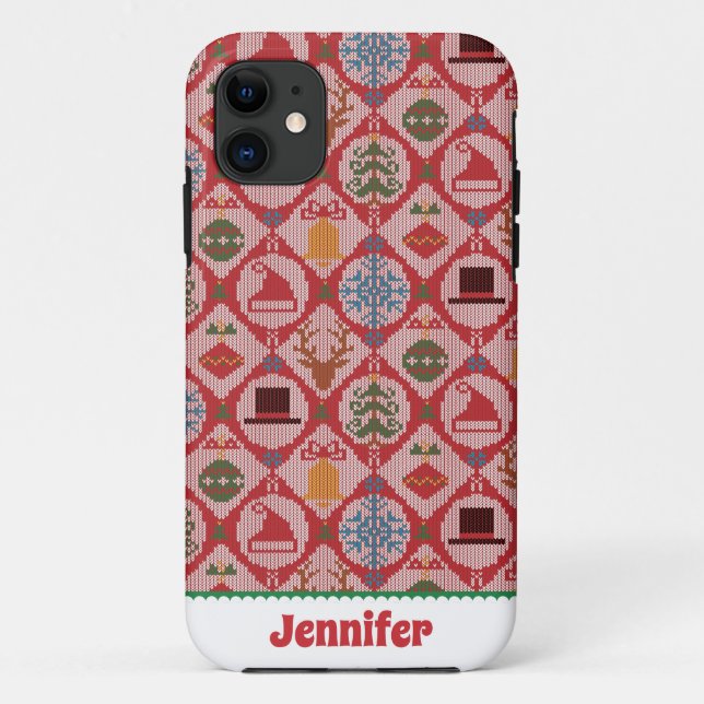 Ugly Sweater Christmas Case-Mate iPhone Case (Back)