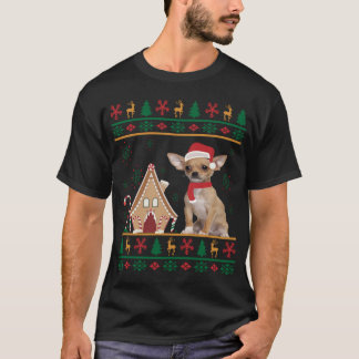 Ugly Sweater Christmas Chihuahua Santa Hat Reindee