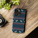 Ugly Sweater Christmas Faux Knit Pattern iPhone 13 Pro Case<br><div class="desc">This festive iPhone case is perfect for adding a touch of holiday cheer to your phone. The retro Ugly Sweater Christmas Faux Knit Pattern is sure to get you into the spirit of the season.</div>