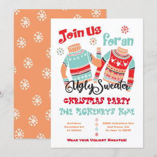 Ugly Sweater Christmas Holiday Invitation