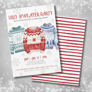 Ugly Sweater Christmas Holiday Party Invitation