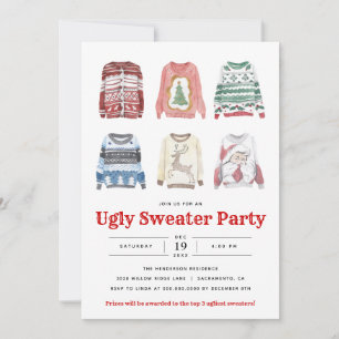 Ugly Sweater Christmas Holiday Party Invitation