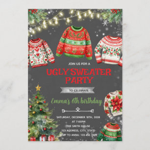 Ugly Sweater Christmas Invitation