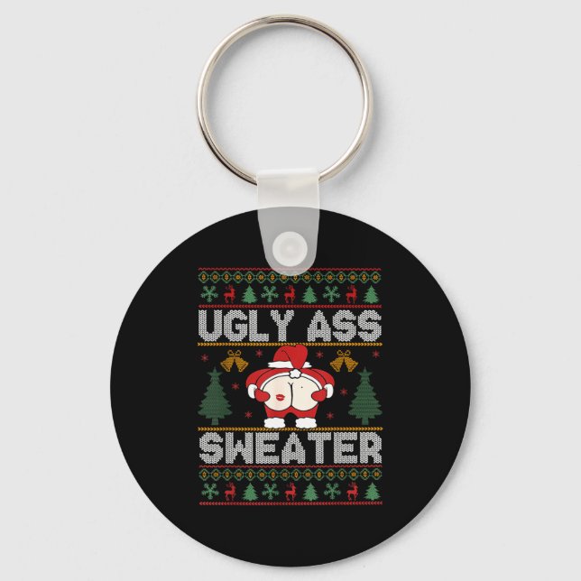 Ugly Sweater Christmas  Keychain (Front)