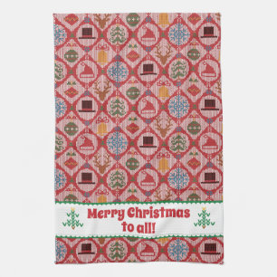 Ugly Sweater Christmas Kitchen Towel