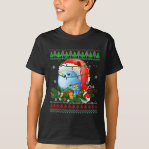Ugly Sweater Christmas Pajama Bowling Xmas Lights