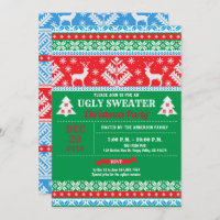 Ugly sweater Christmas party holiday cocktail