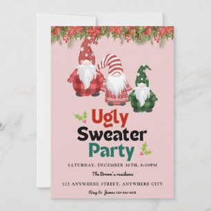 Ugly Sweater Christmas Party Invitation