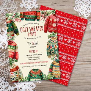 Ugly Sweater Christmas Party Invitation