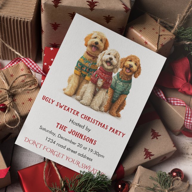 Ugly Sweater Christmas Party Invitation (Créateur téléchargé)