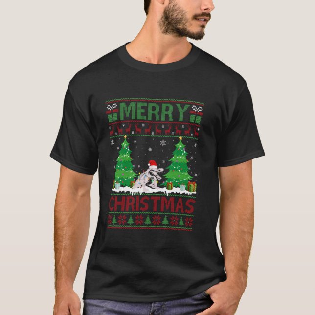 Ugly Sweater Christmas Tree Lighting Alligator Ugl (Front)