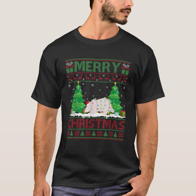 Ugly Sweater Christmas Tree Lighting Porcupine Ugl (Front)