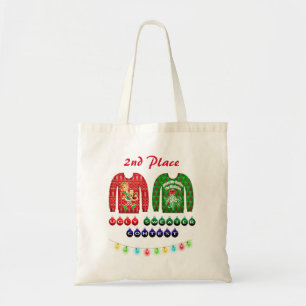 Ugly Sweater Contest 2nd Place Winner Award Prize Tote Bag