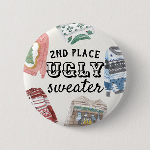 Ugly Sweater Contest Button