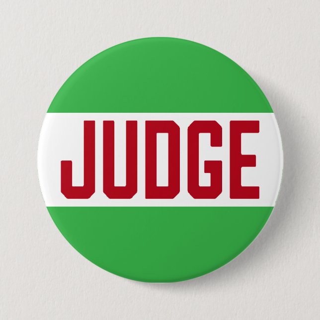 Ugly Sweater Contest Judge 3 Inch Round Button (Front)