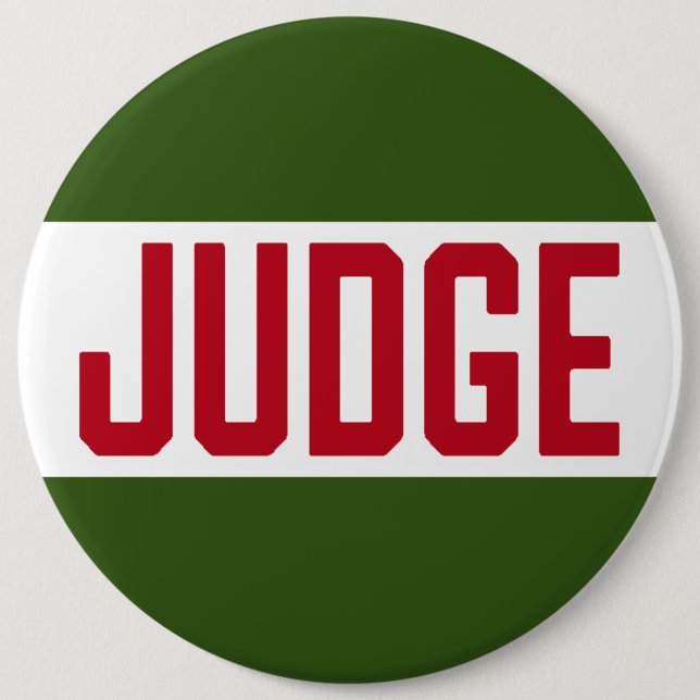 Ugly Sweater Contest Judge 6 Inch Round Button (Front)