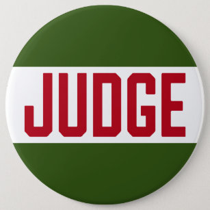 Ugly Sweater Contest Judge 6 Inch Round Button