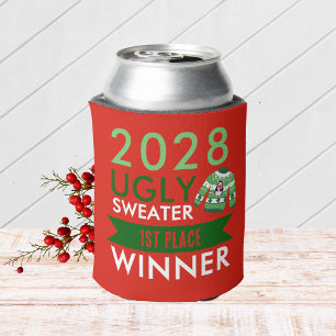 Ugly Sweater Contest Winner Award Prize Can Cooler