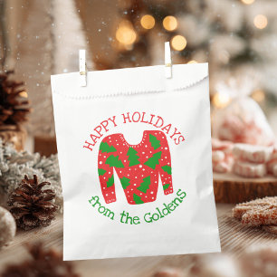 Ugly Sweater CUSTOM Holiday Christmas Gift Favour Bag