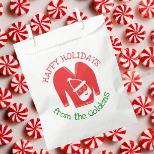 Ugly Sweater CUSTOM Holiday Christmas Gift Favour Bag