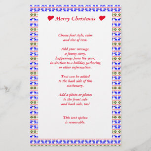 Ugly Sweater (Deal With It) Reindeer Christmas  Stationery