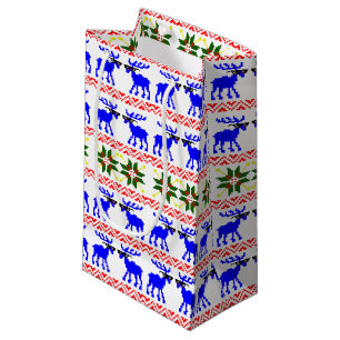 Ugly Sweater (Deal With It) Reindeer Small Gift Bag