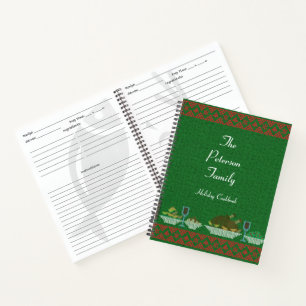 Ugly Sweater Family Holiday Cookbook Recipe Notebook