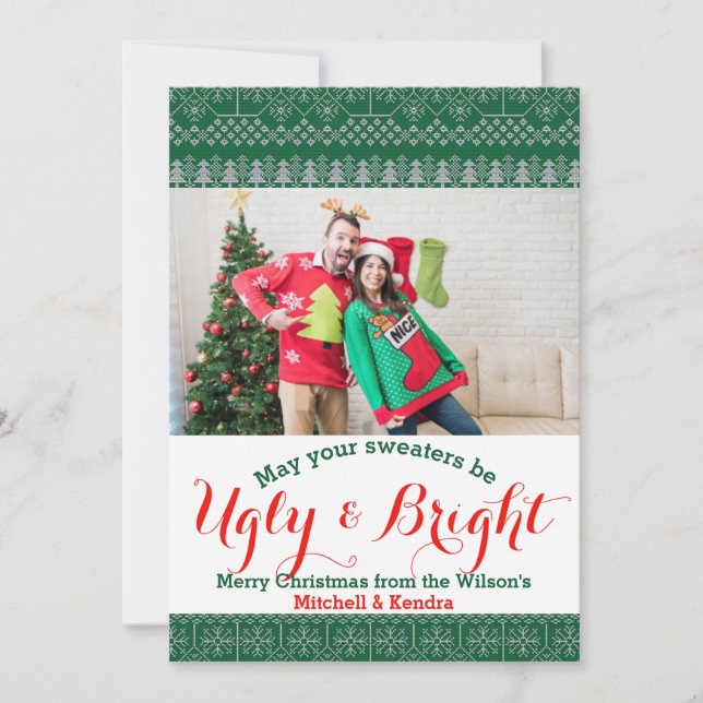 Ugly Sweater Holiday Card (Front)