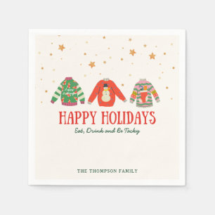 Ugly Sweater, Holiday Party Napkins