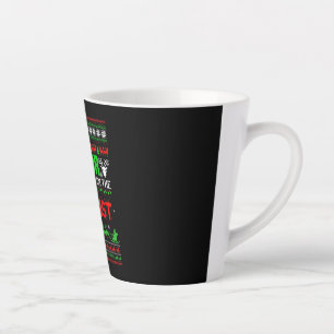 Ugly Sweater I'm A Actor Of Course On Nice List Latte Mug