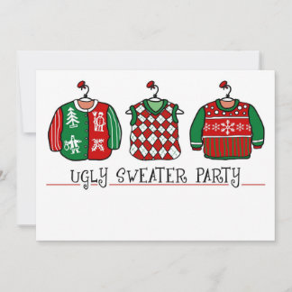 Ugly Sweater Party Christmas Invitation