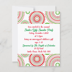  Ugly Sweater Party Holiday Invitation 
