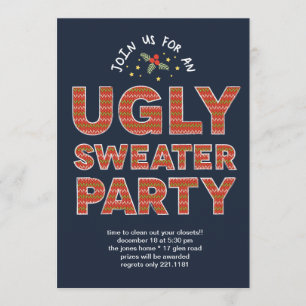 Ugly Sweater Party Invitation