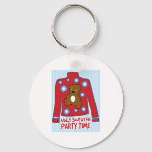 Ugly Sweater Party Keychain