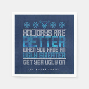 Ugly Sweater Party Napkin