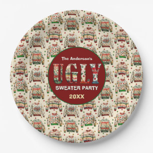 Ugly Sweater Party Paper Plate