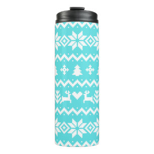 Ugly sweater pattern Christmas  Thermal Tumbler