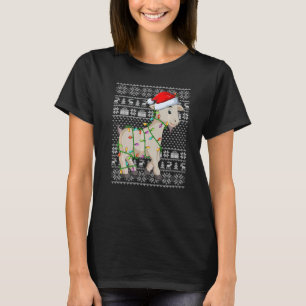 Ugly Sweater Style Xmas Lights Santa Goat Christma