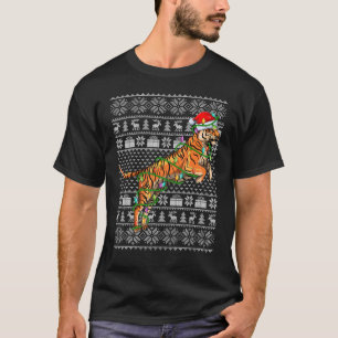 Ugly Sweater Style Xmas Lights Santa Liger Christm