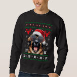 Ugly Sweater X-mas Santa Leonberger Dog Christmas<br><div class="desc">Ugly Sweater X-mas Santa Leonberger Dog Christmas</div>