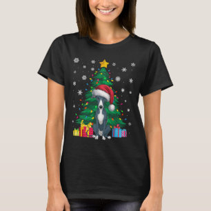 Ugly Sweater Xmas Tree Light Italian Greyhound Dog